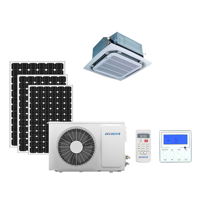 4 Way Cassette 24000 Btu Solar Air Conditioner for Hotels