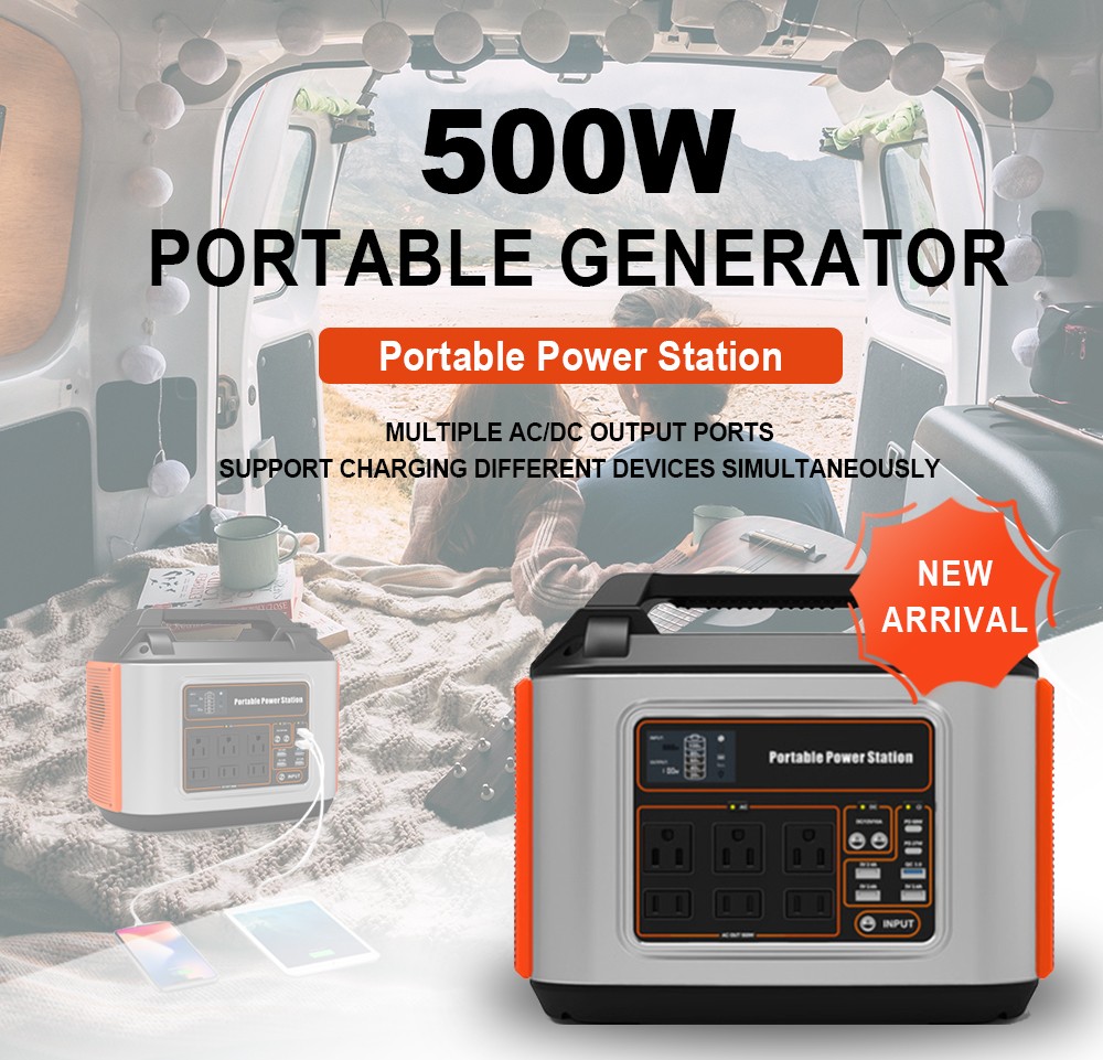 500w 220v Charging Portable Power Station for Projector