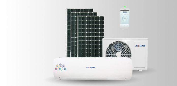 Solar Power 12000 Btu Solar Air Conditioner for Cars