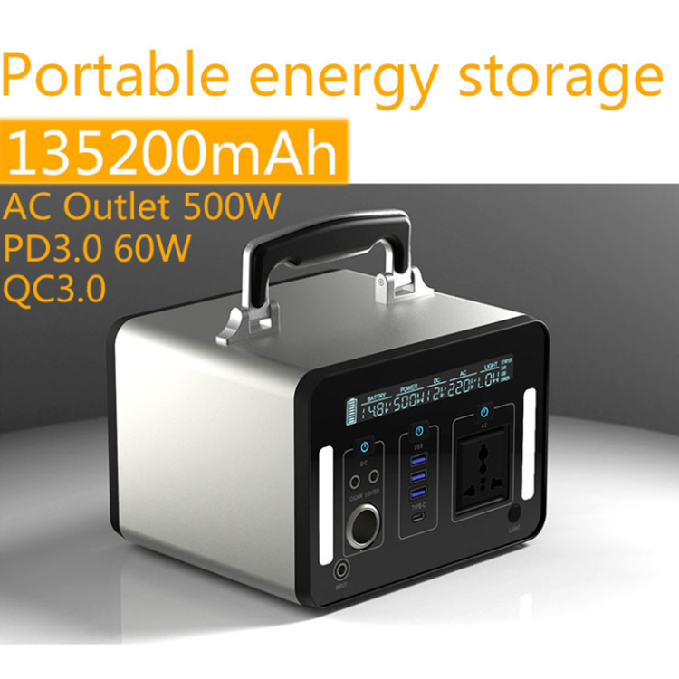 500w 110v Solar Powered Portable Power Station for Home 