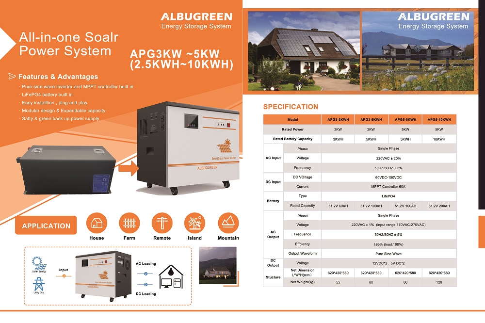 3000w 3000wh 220v Solar Powered in One Solar Power System for Tiny Home