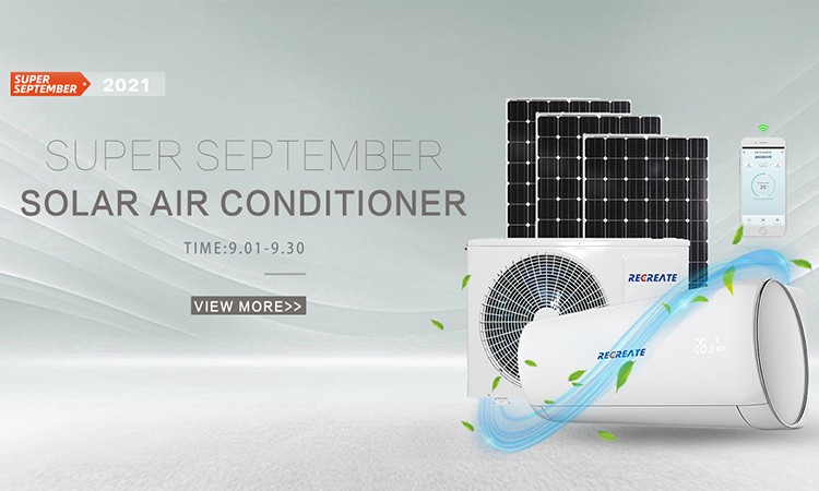 12000 Btu/1 Ton/1.5 Hp on Grid Solar Air Conditioner for Camper