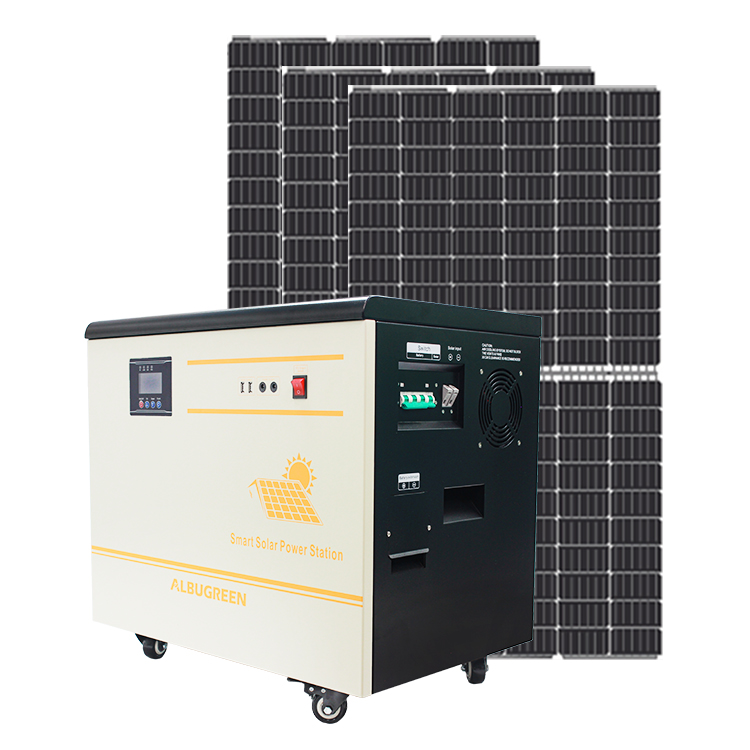 5000W 220V with Rechargeable Power in One Solar Power System for Home